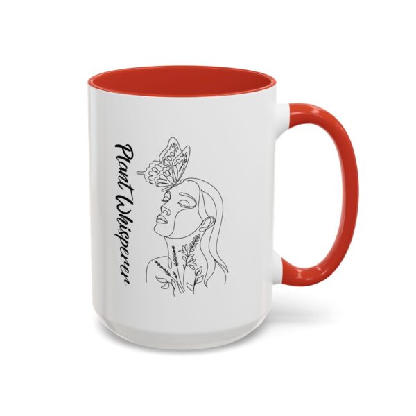 Accent Coffee Mug | Plant Lovers Design 'Favorite Hobby' | Available in 11oz & 15oz | White Ceramic with Colored Interior & Handle - Image 33