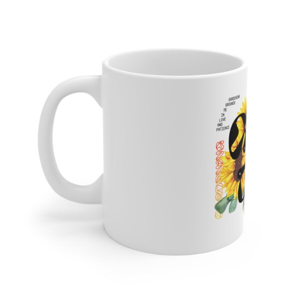 Garden Design Mug 11oz | White Ceramic | 'Garden' Inscription | Lead & BPA-Free | Perfect for Coffee & Tea - Image 4
