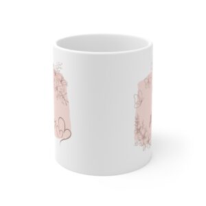 Alternative view of Garden Design Mug 11oz | White Ceramic | Never Stop Planting | Lead & BPA-Free | Perfect for Coffee