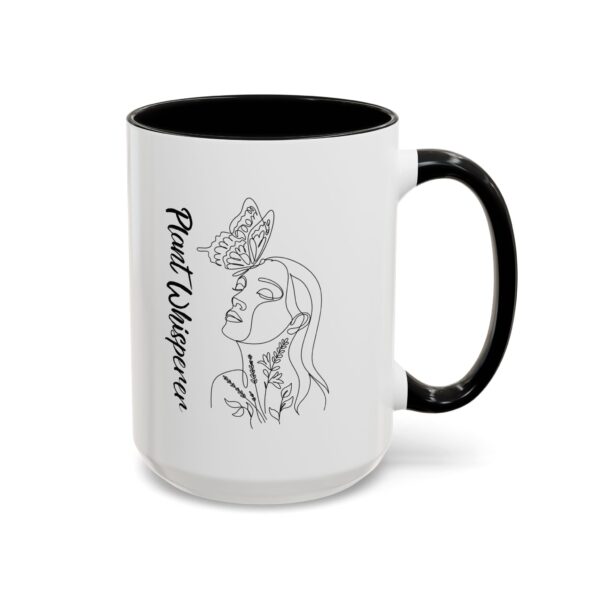 Accent Coffee Mug | Plant Lovers Design 'Favorite Hobby' | Available in 11oz & 15oz | White Ceramic with Colored Interior & Handle - Image 27