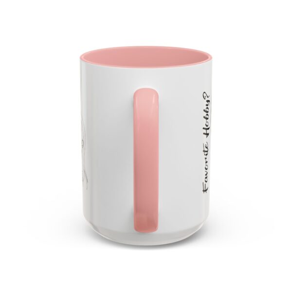 Accent Coffee Mug | Plant Lovers Design 'Favorite Hobby' | Available in 11oz & 15oz | White Ceramic with Colored Interior & Handle - Image 18