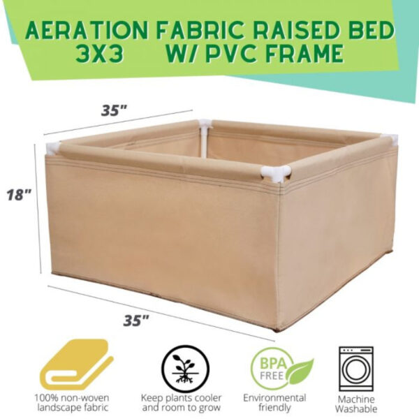Fabric Raised Garden Beds | Portable Planter Boxes for Vegetables & Flowers - Image 24