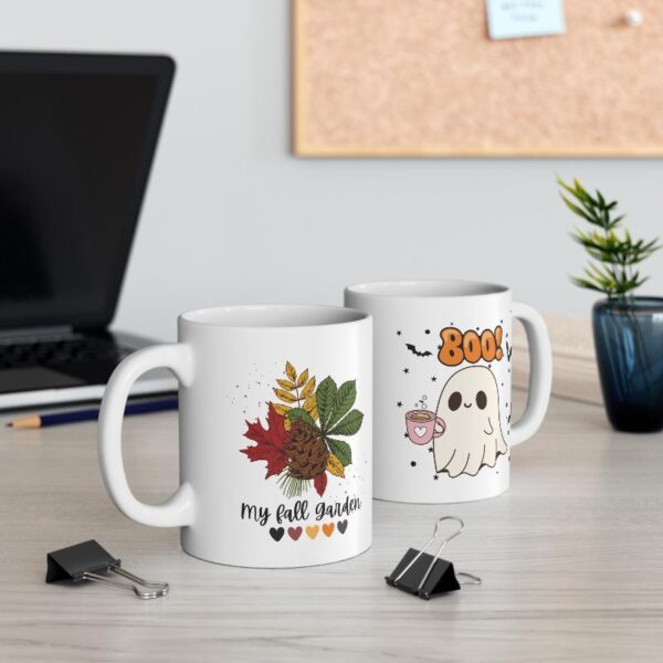 My Fall Garden Design Mug 11oz | White Ceramic Holiday GIft | Lead & BPA-Free | Perfect for Coffee & Tea - Image 3