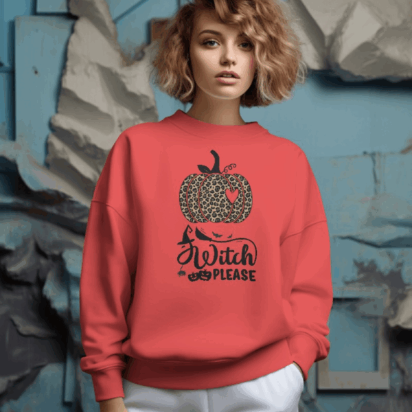 Cozy Unisex Sweatshirt with Halloween Print | Soft Crewneck Pullover - Image 2