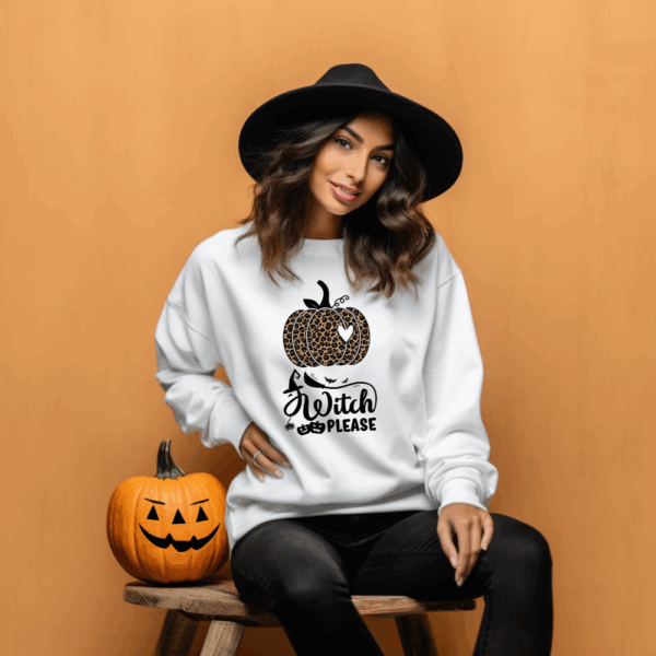 Cozy Unisex Sweatshirt with Halloween Print | Soft Crewneck Pullover - Image 3