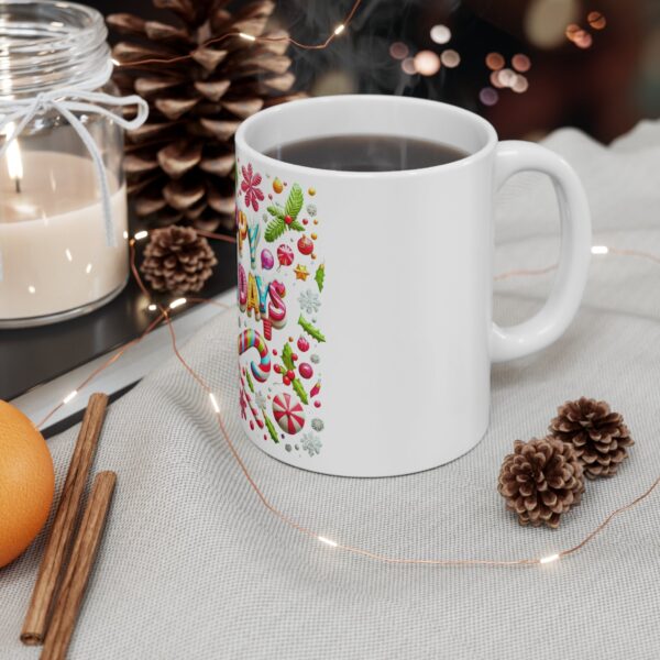 Holiday Design Mug 11oz | White Ceramic | Lead & BPA-Free | Ideal for Coffee & Tea - Image 5