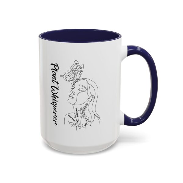 Accent Coffee Mug | Plant Lovers Design 'Favorite Hobby' | Available in 11oz & 15oz | White Ceramic with Colored Interior & Handle - Image 30