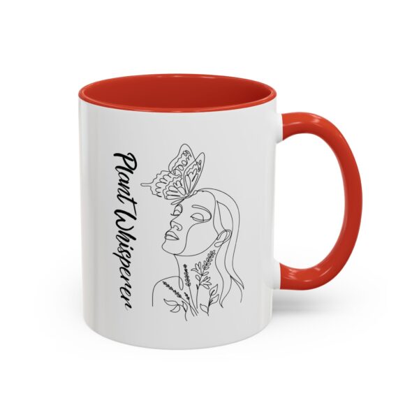 Accent Coffee Mug | Plant Lovers Design 'Favorite Hobby' | Available in 11oz & 15oz | White Ceramic with Colored Interior & Handle - Image 25