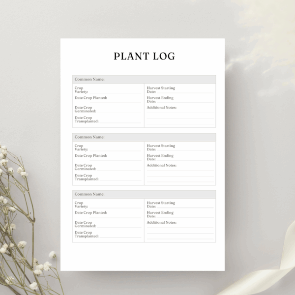 Printable All Season Garden Planner - 40 Pages | Garden Logs & Tasks - Image 7