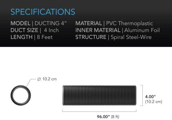 AC Infinity Aluminum Ducting 4" - Image 5