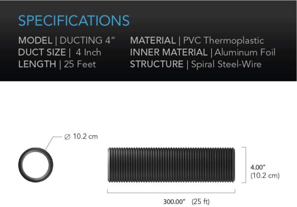 AC Infinity Aluminum Ducting 4" - Image 6