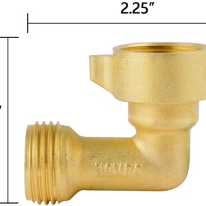 Alternative view of 90 Degree Brass Garden Hose Elbow
