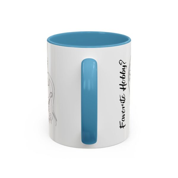 Accent Coffee Mug | Plant Lovers Design 'Favorite Hobby' | Available in 11oz & 15oz | White Ceramic with Colored Interior & Handle - Image 37