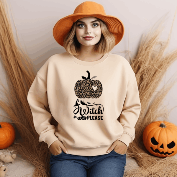 Cozy Unisex Sweatshirt with Halloween Print | Soft Crewneck Pullover - Image 4