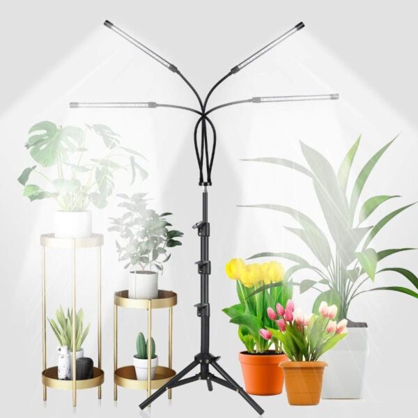 LED Grow Light for Indoor Plants Full Spectrum with Adjustable Tripod Stand & Remote - Image 8