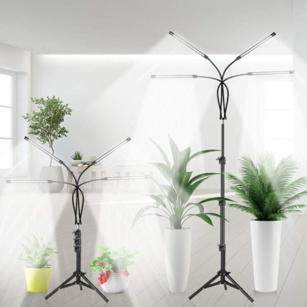 LED Grow Light for Indoor Plants Full Spectrum with Adjustable Tripod Stand & Remote - Image 10
