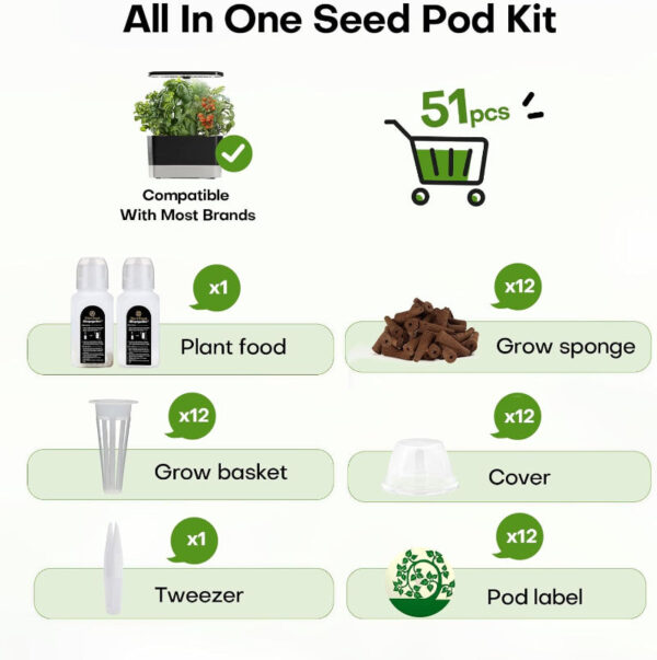 Indoor Hydroponics Growing System - High Yield Vertical Gardening Kit - Image 14
