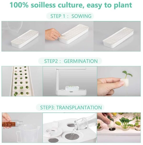 Hydroponics Growing System Kit | Indoor Garden with LED Grow Light - Image 13