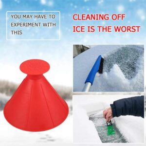 Alternative view of Cone Shaped Ice Scraper