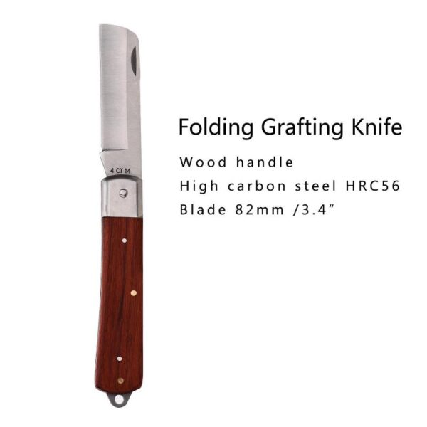 Garden Grafting Tool Kit 2-in-1 Pruning Tools with Grafting Knife, 3 Replaceable Blades, Tapes & Pruning Knife - Image 9