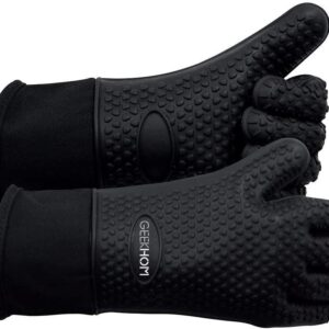 Heat Resistant Oven Mitts And Grilling Gloves