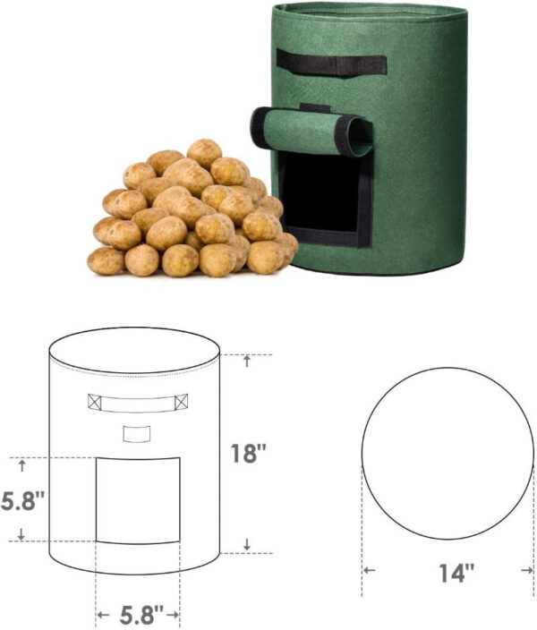 Potato Grow Bags Green - Image 10