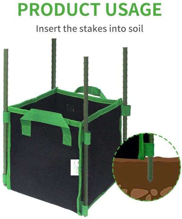 Square Heavy Duty Fabric Pots - Image 2