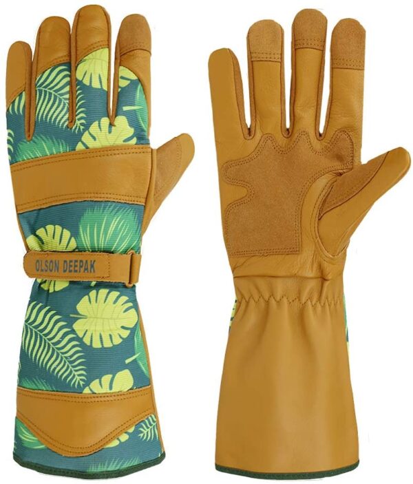 Premium Leather Gardening Gloves - Image 6