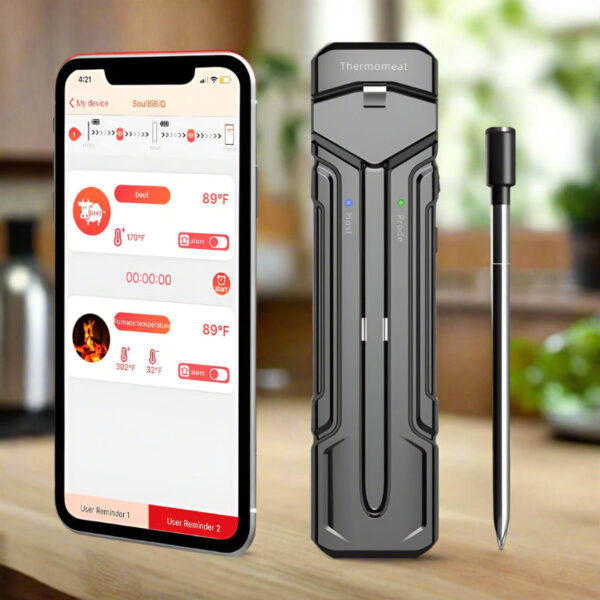 Wireless Meat Thermometer Bluetooth with Ceramic Probe, Heat Resistant With Smart App - Image 10