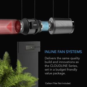 Alternative view of AC Infinity Air Filtration Kit | Inline Fan, Smart Controller & Carbon Filter