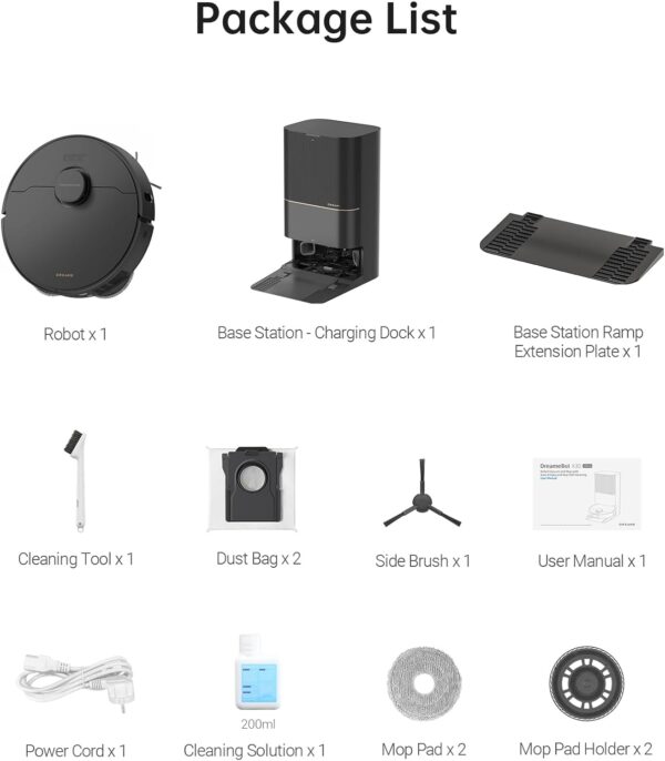 Dreame X30 Ultra Robot Vacuum & Mop - 8,300Pa Suction, 260Min - Image 9