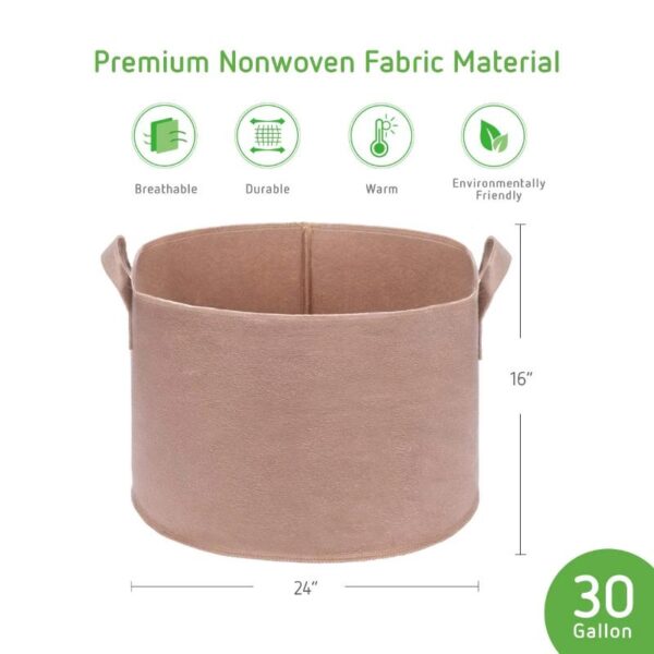 Premium Garden Grow Bags Beige - Image 17