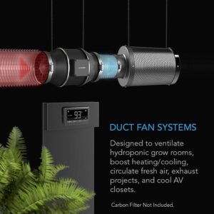 Alternative view of AC Infinity Inline Duct Fan Cloudline T8