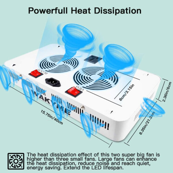 Full Spectrum LED Grow Light | High Yield Grow Lamp - Veg & Bloom Mode - Image 6