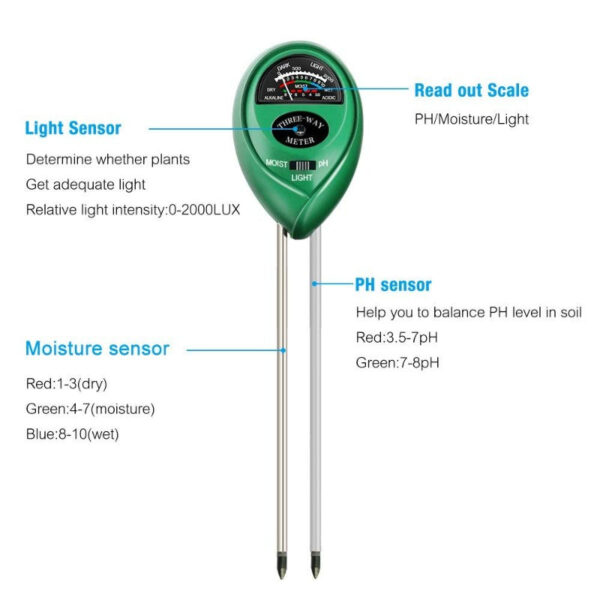 Soil Moisture Meter 3 in 1 - Image 5