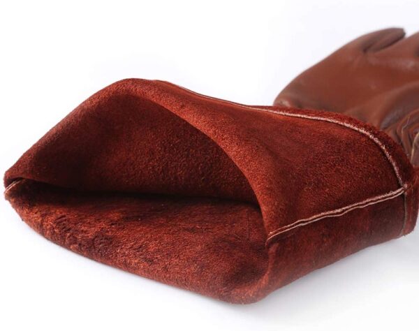 Rose Pruning Gloves - Long Leather Gauntlet - Image 4
