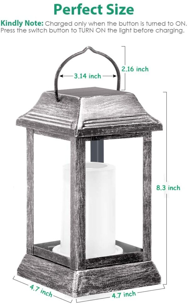 Solar LED Flickering Flame Lanterns - Image 10