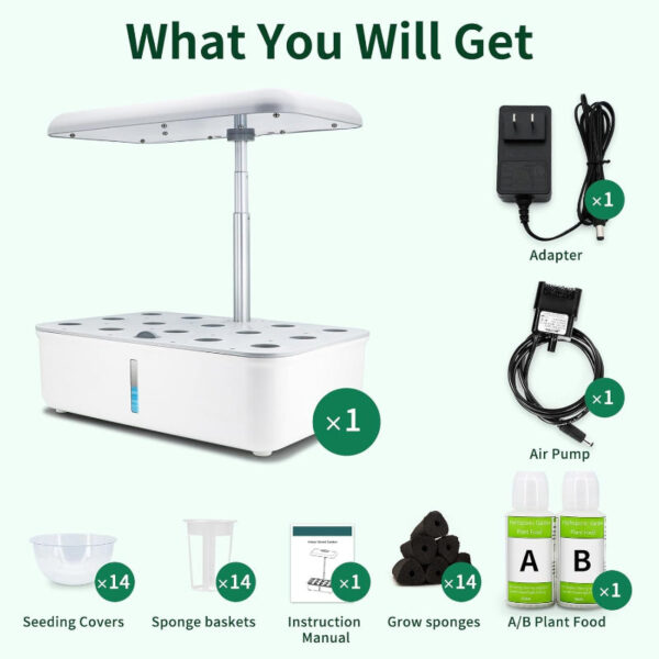 Hydroponic Growing System Kit | 14-Pod Indoor Herb Garden with WiFi Control - Image 7