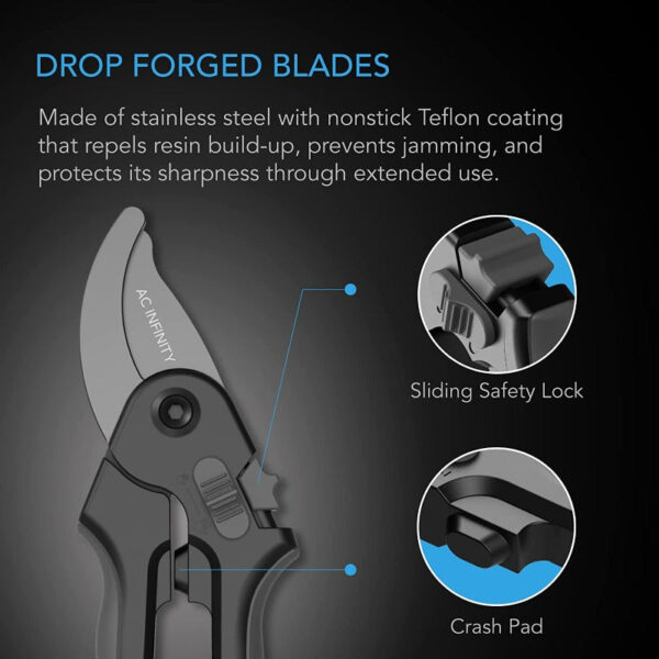 AC Infinity Stainless Steel Pruning Shears - Image 10