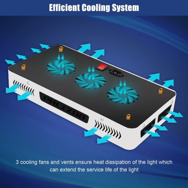 Full Spectrum Grow Light with Humidity Meter | Veg & Bloom Mode | Daisy Chain - Image 6