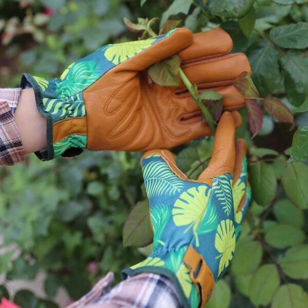 Premium Leather Gardening Gloves - Image 4
