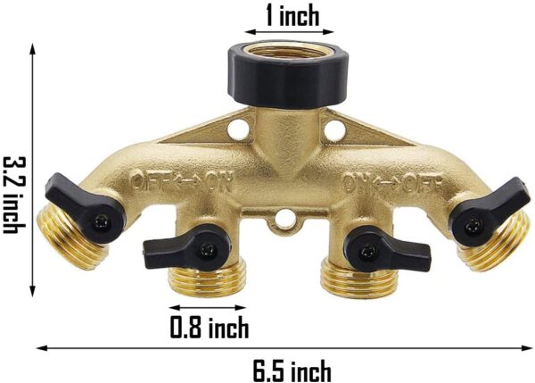 Brass Garden Hose Splitters - Image 9
