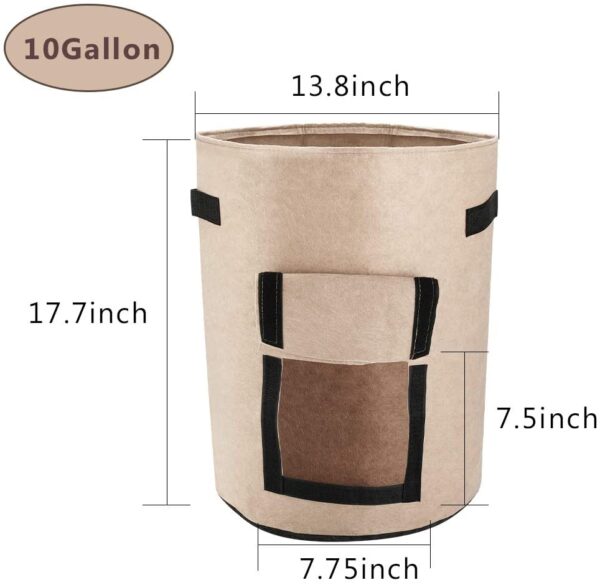 Fabric Garden Grow Bags Mix - Image 9