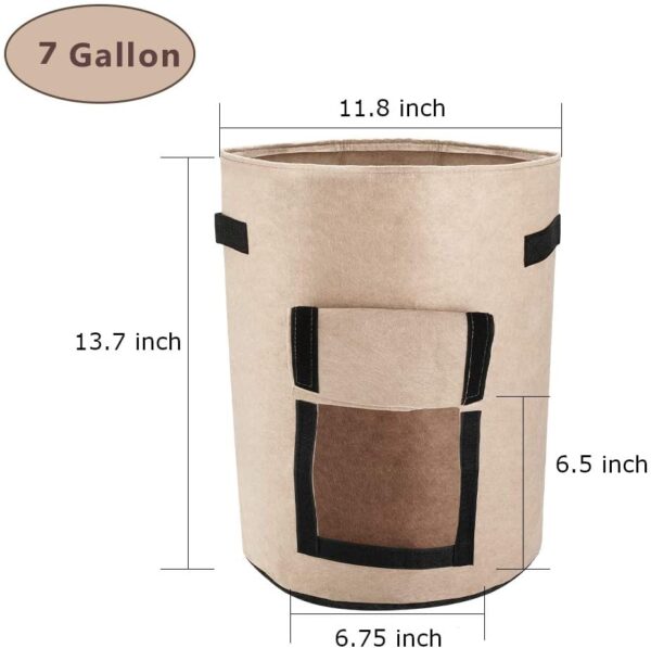 Vegetable Grow Bags Beige - Image 10