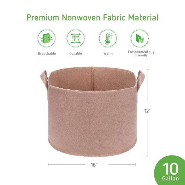 Premium Garden Grow Bags Beige - Image 13