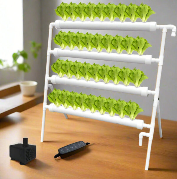 Hydroponics Growing System - High Yield Indoor Gardening Kit with Timer & Pump
