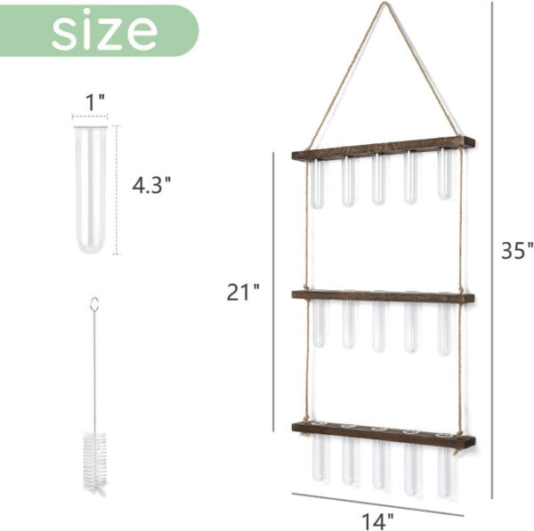 Plant Propagation Station - Wall Hanging Terrarium with Stand - Image 16