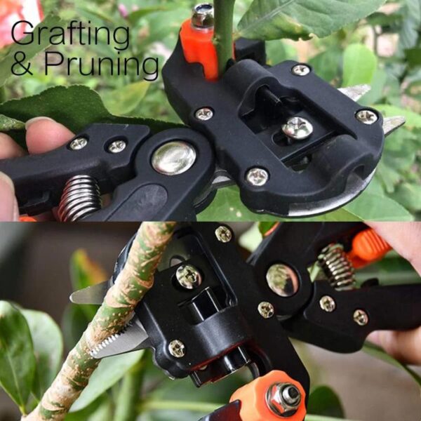 Garden Grafting Tool Kit 2-in-1 Pruning Tools with Grafting Knife, 3 Replaceable Blades, Tapes & Pruning Knife - Image 7