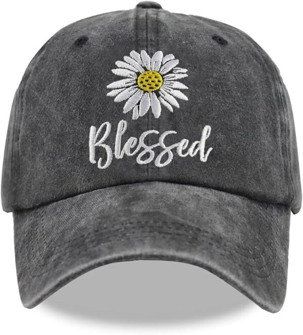 Embroidered Washed Cotton Baseball Caps - Image 17