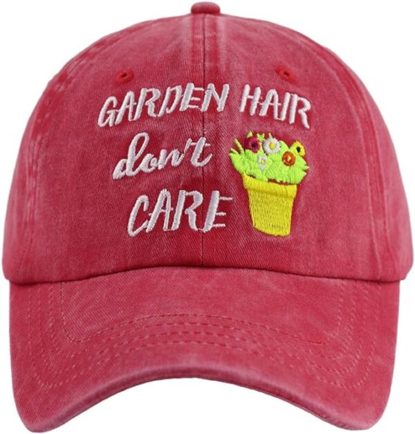 Embroidered Washed Cotton Baseball Caps - Image 4